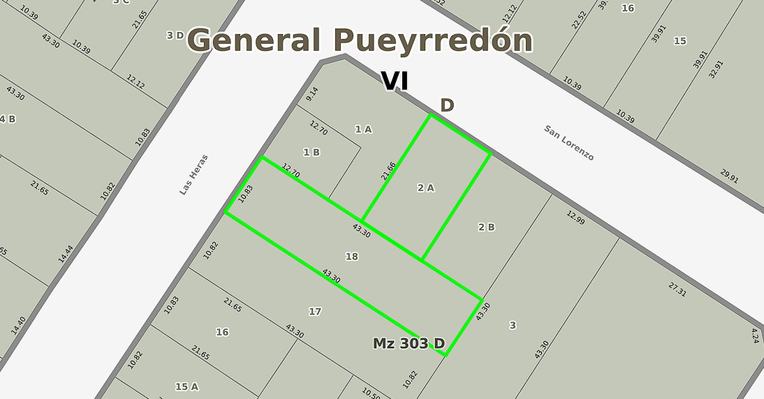 LOTE DE 727 METROS, APTO CONSTRUCCIÓN DE EDIFICIO